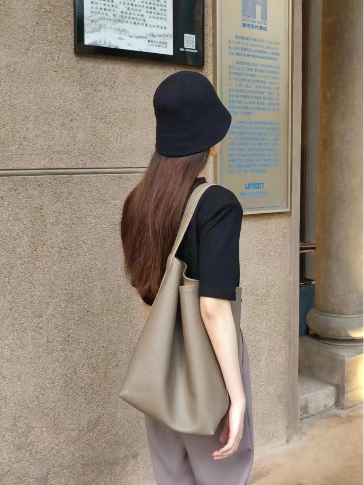 Bucket Bag Suede - Tas Tote Bucket Gaya Korea Terbaru