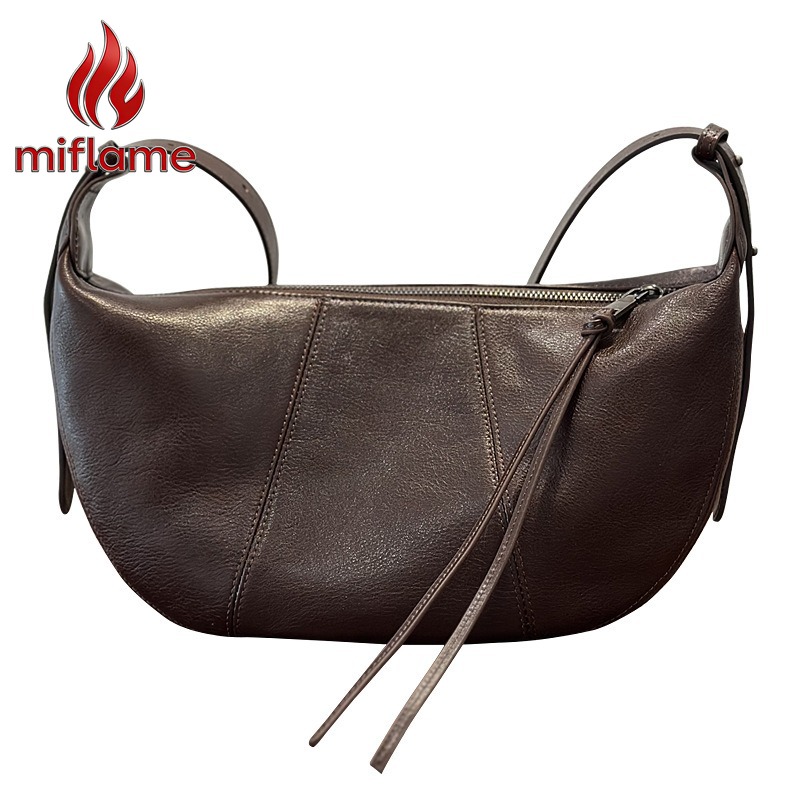Quiet Luxury Bags Crossbody - Tas Hobo Kulit Asli untuk Wanita,