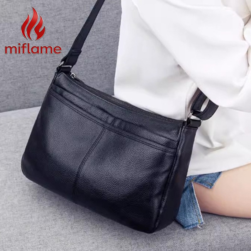 Quiet Luxury Bags Crossbody - Tas Hobo Kulit Asli untuk Wanita,