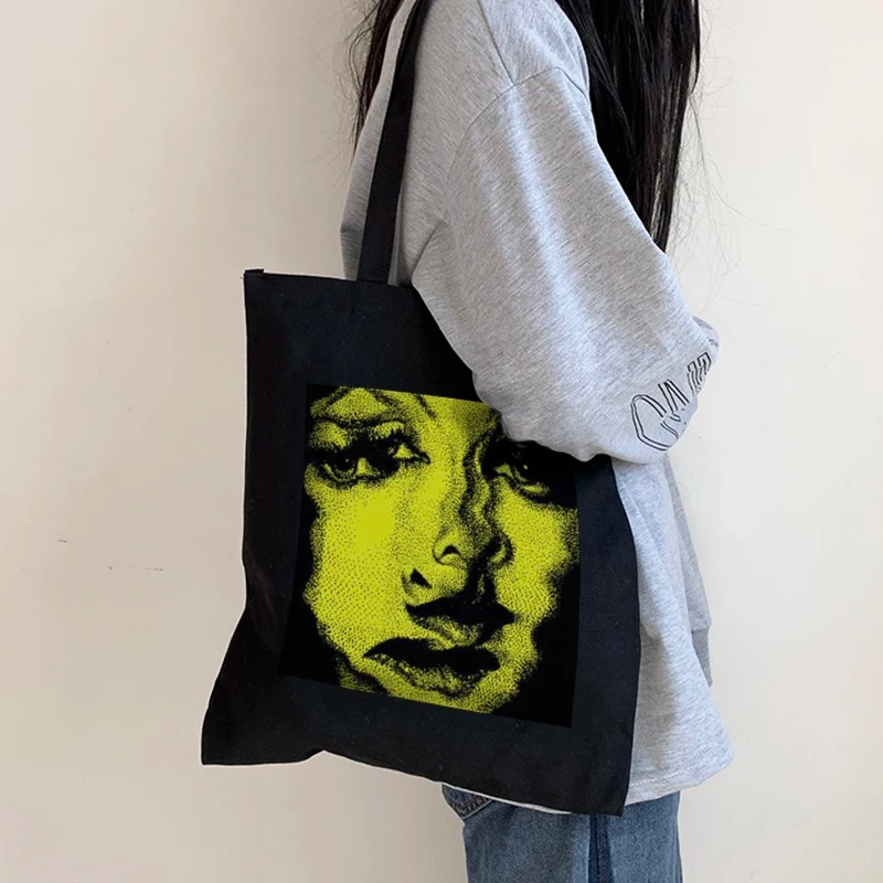 Canvas Tote Designer - Tas Kanvas Wanita Horor Tas Belanja