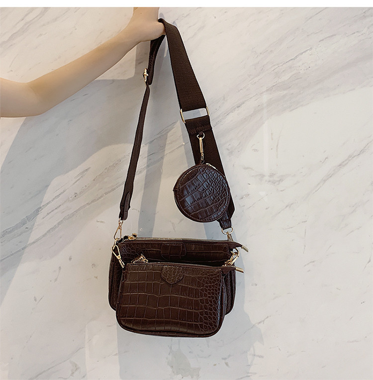 Luxury Bags Sling - Tas Selempang Wanita Motif Kulit Buaya,