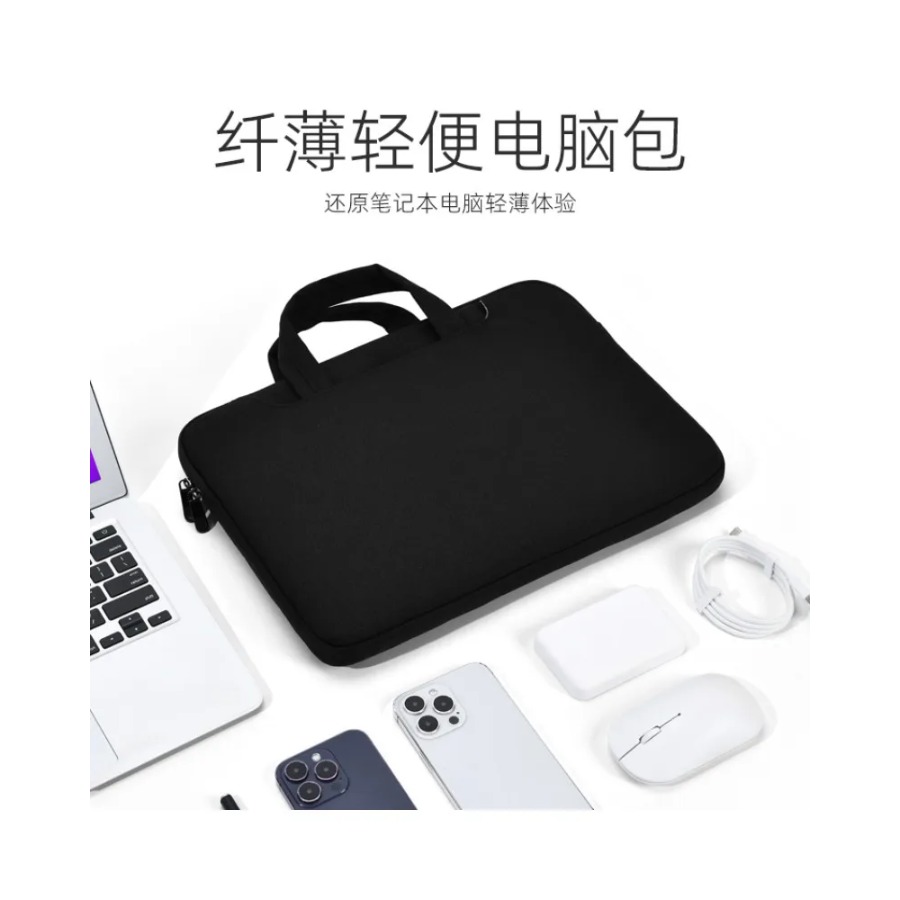 Briefcase Leather Slim - Tas Pelindung Laptop Premium Ringan dan