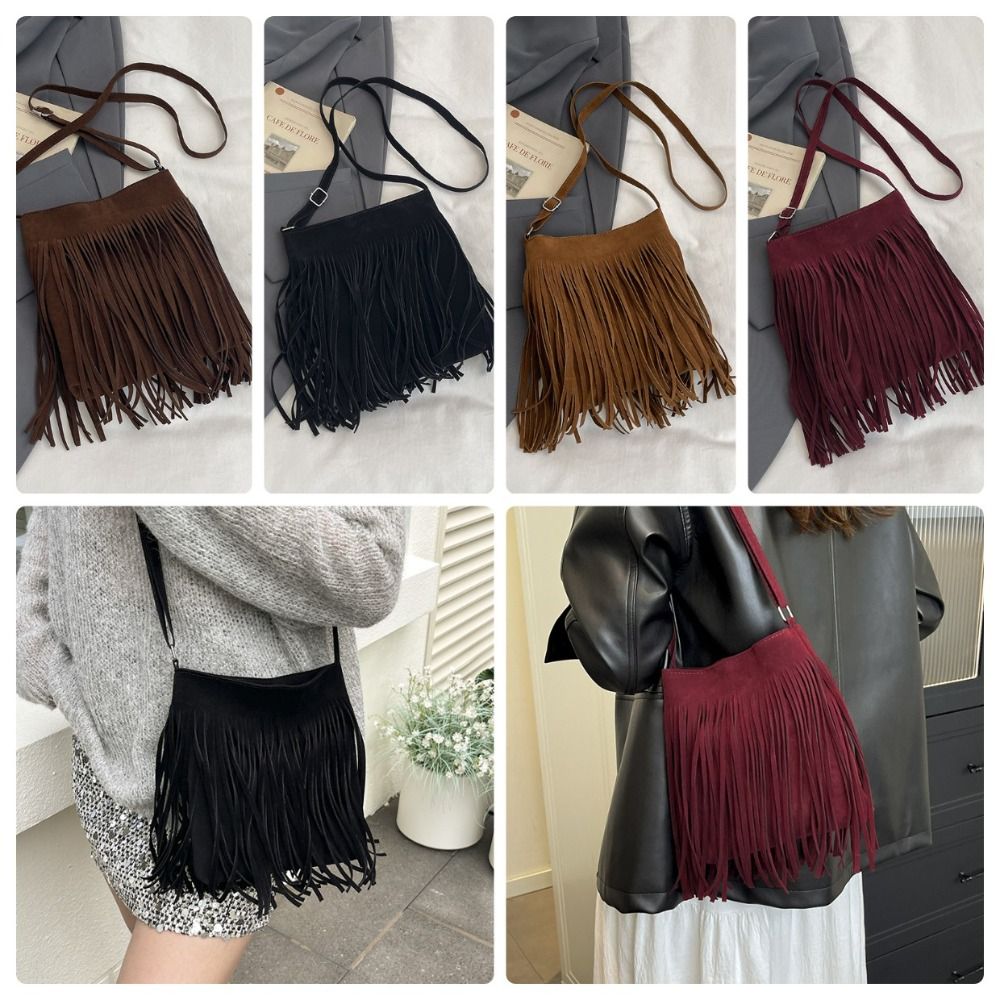 Tas Selempang Suede Vintage de - Bucket Bag Suede ulasan dan harga