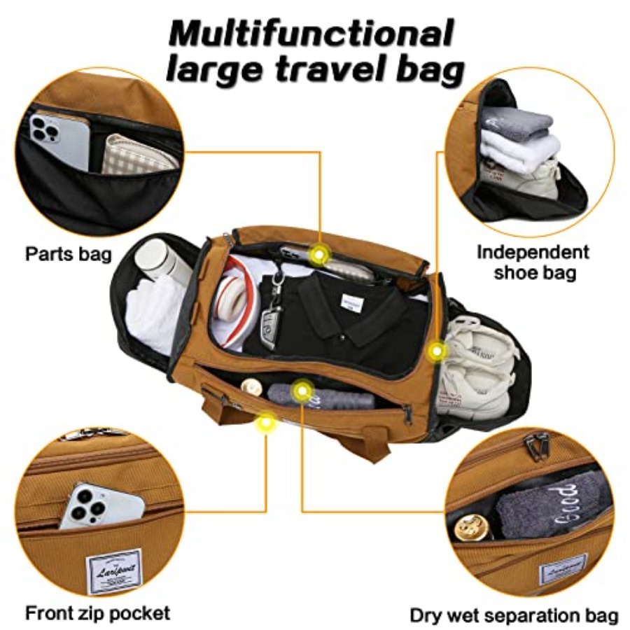 Tas Duffel Travel untuk pria 4 - Weekender Bag Duffle ulasan dan harga