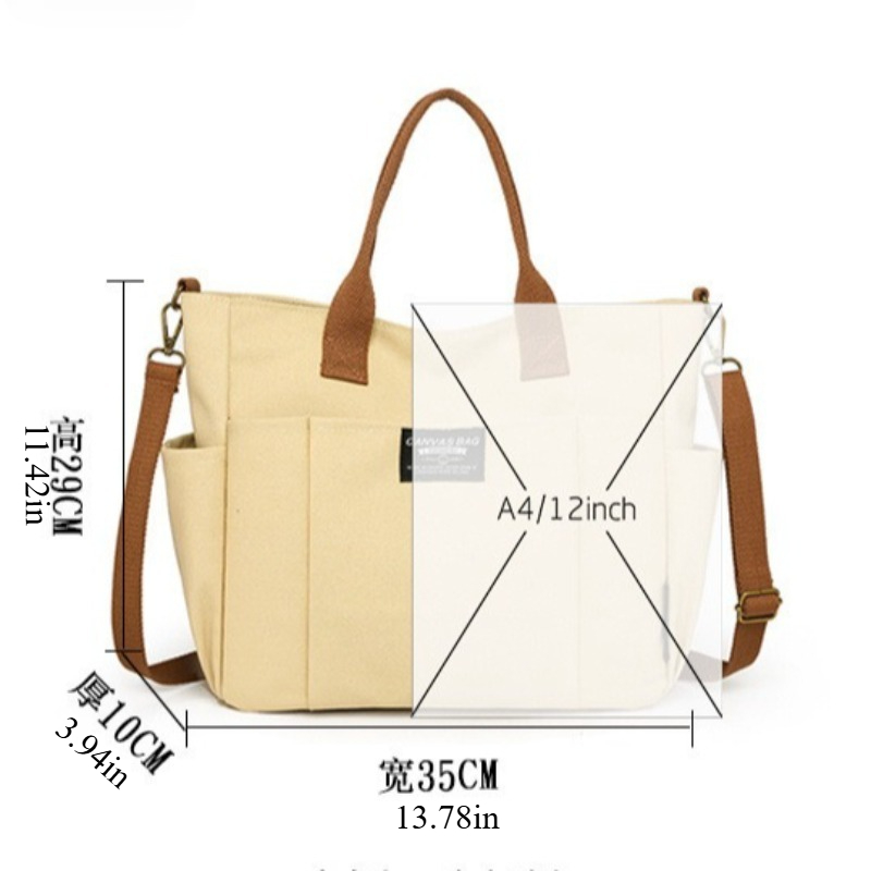 Tas Tote Kanvas Besar untuk Wa - Canvas Tote Designer ulasan dan harga