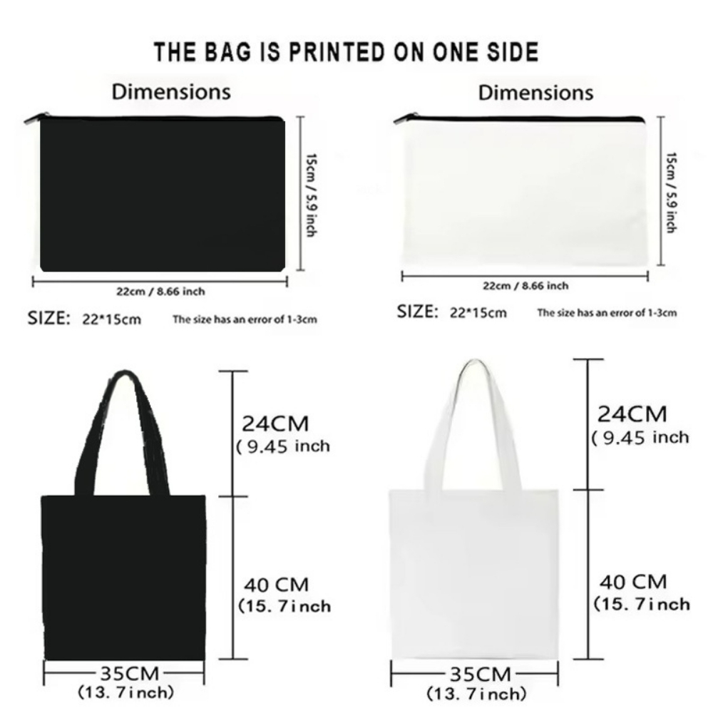 Tas Tote Wanita Motif Kucing L - Canvas Tote Designer ulasan dan harga