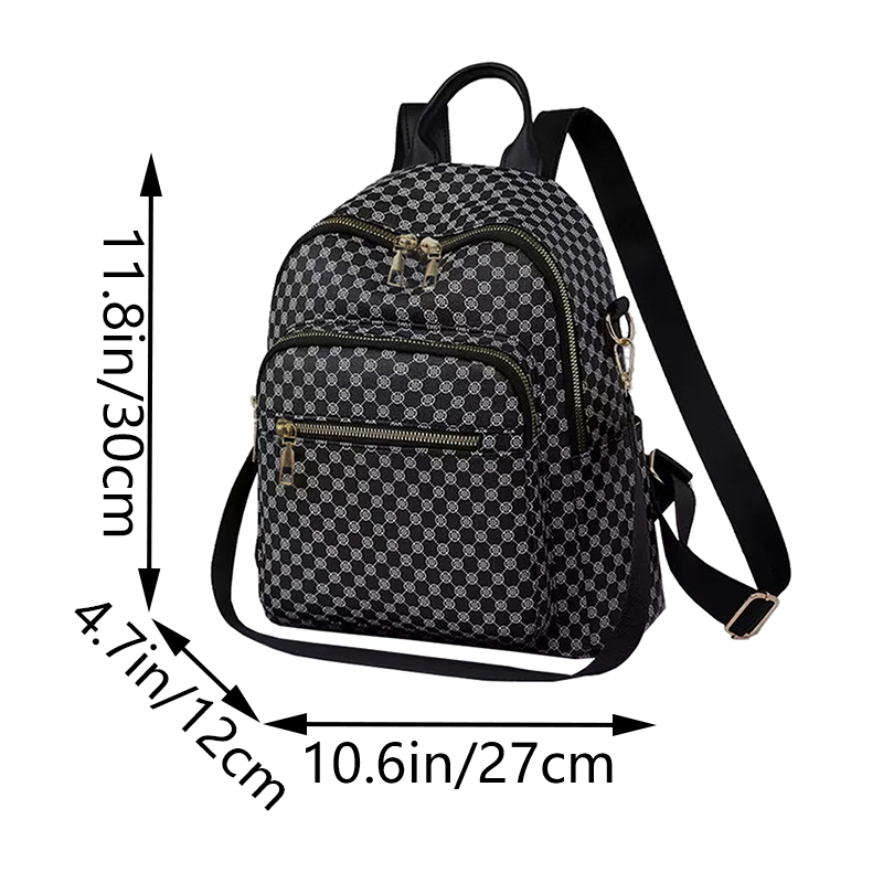 Tas Ransel PU Motif Geometris  - Weekender Bag Duffle ulasan dan harga