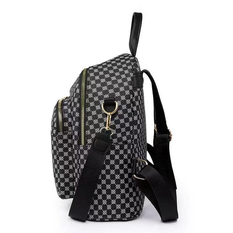 Tas Ransel PU Motif Geometris  - Weekender Bag Duffle ulasan dan harga