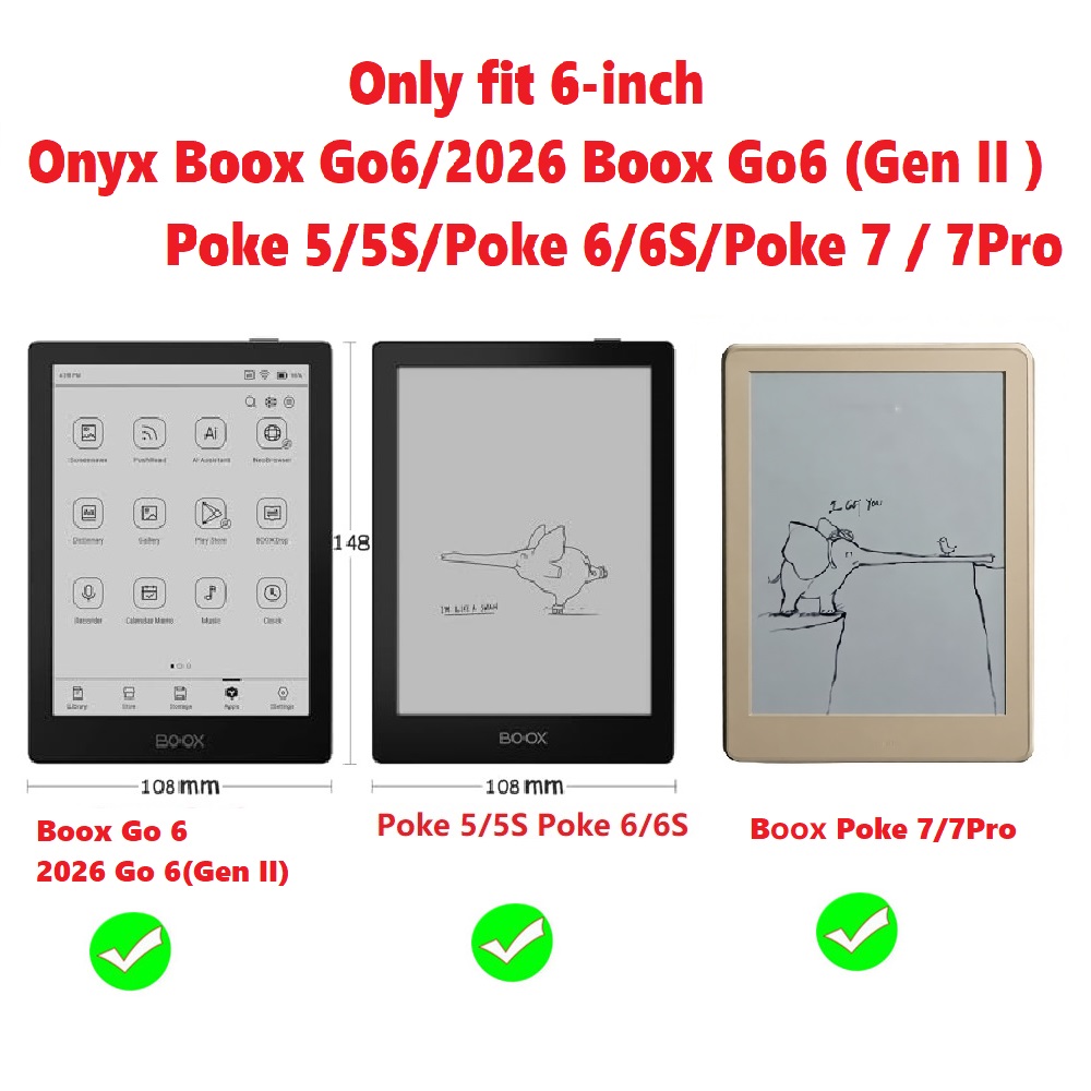 Casing untuk 2026 Onyx Boox Go - Briefcase Leather Slim ulasan dan harga