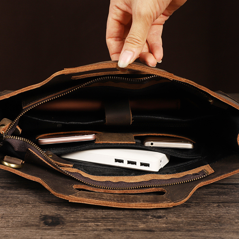 Newsbirds Tas Kantor Hitam Kul - Briefcase Leather Slim ulasan dan harga