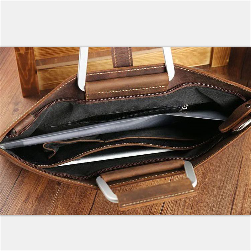Tas Kantor Kulit Kuda Gila Gan - Briefcase Leather Slim ulasan dan harga