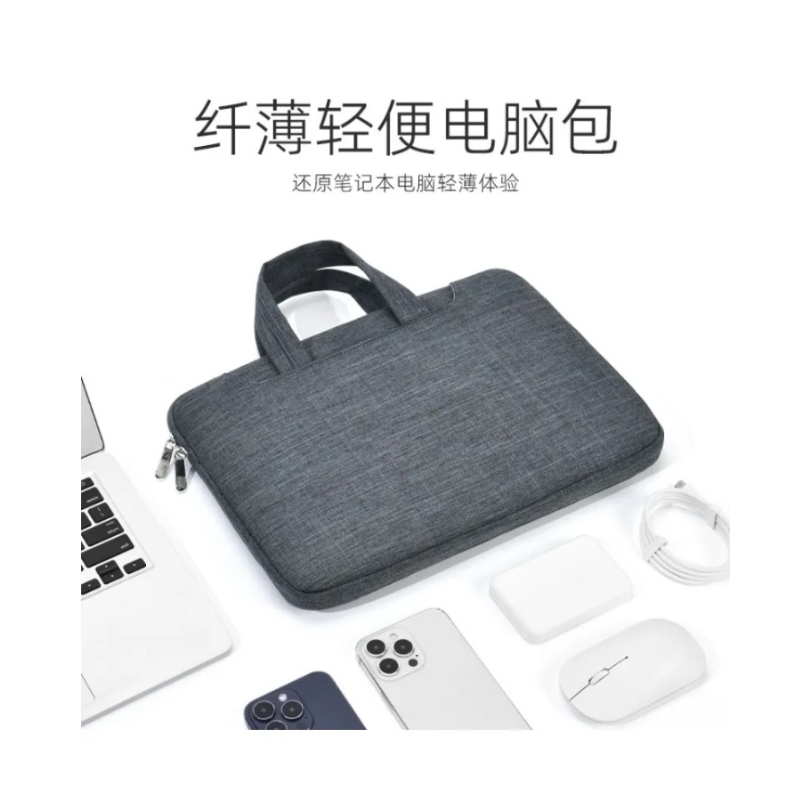 Tas Pelindung Laptop Premium R - Briefcase Leather Slim ulasan dan harga