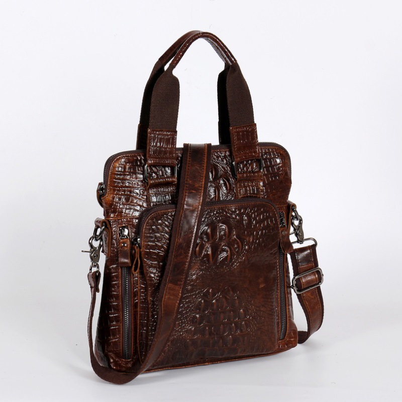 Tas Laptop Vertikal Slim Pria  - Briefcase Leather Slim ulasan dan harga