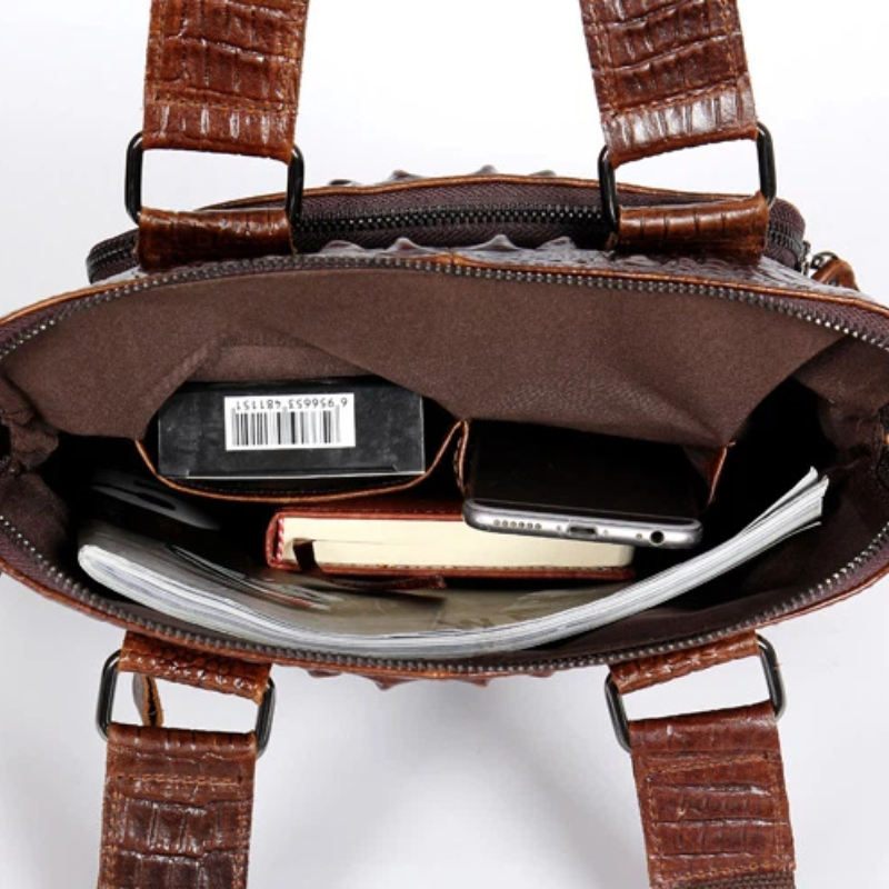 Tas Laptop Vertikal Slim Pria  - Briefcase Leather Slim ulasan dan harga