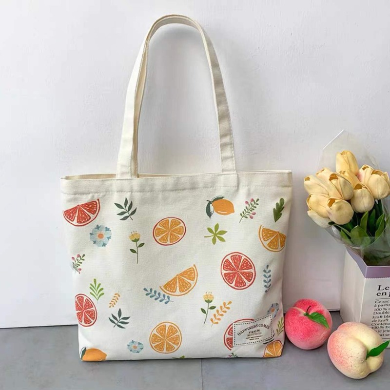 Tas Belanja Kartun Musim Panas - Canvas Tote Designer ulasan dan harga